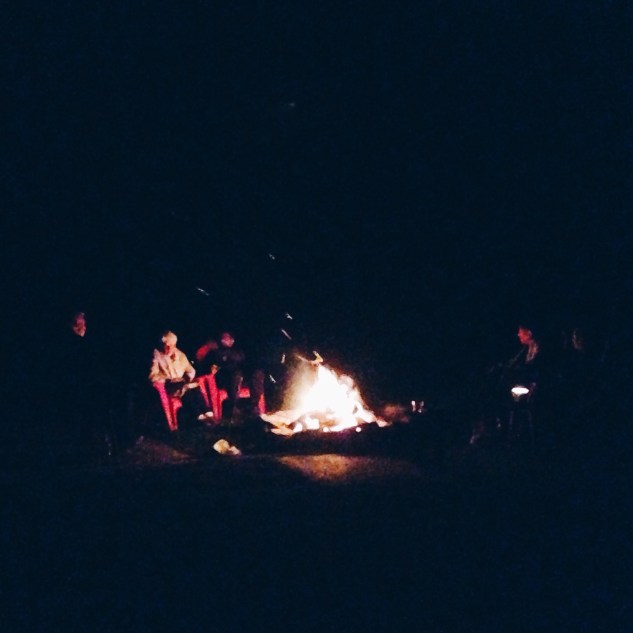Late night fire pit fun
